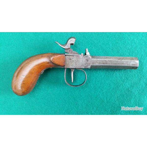 Pistolet � percussion syst�me � coffre