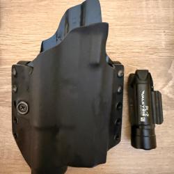 Holster/&eacute;tuis Glock 19 gen4 + lampe