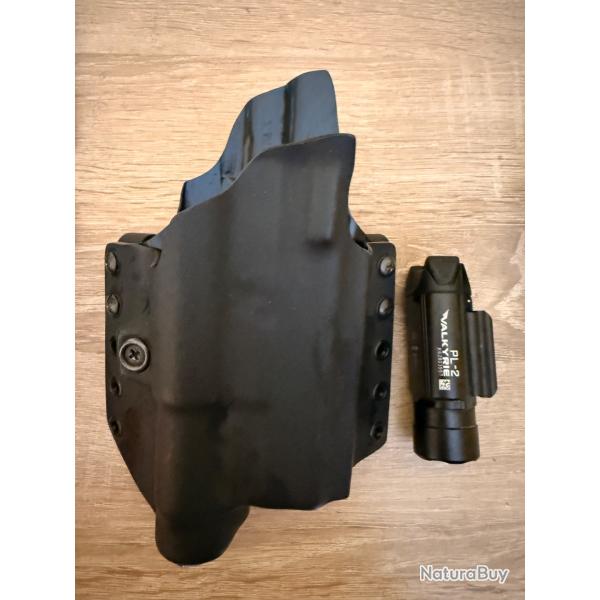 Holster/�tuis Glock 19 gen4 + lampe