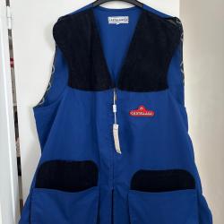 Gilet de ball trap castellani bleu