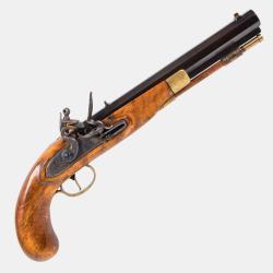 Pistolet &agrave; Silex de Type Kentucky Cal .45 Ray&eacute;