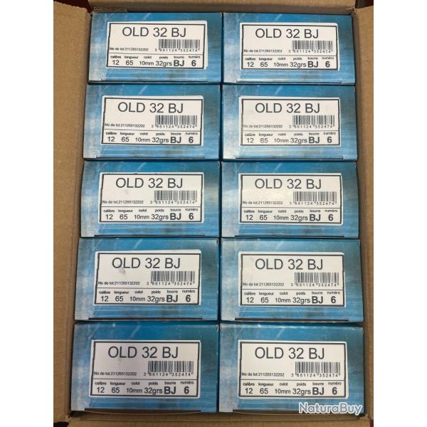 !! DESTOCKAGE !! CARTOUCHES JOCKER OLD 32 BJ PB 6 12/65 CARTON 250