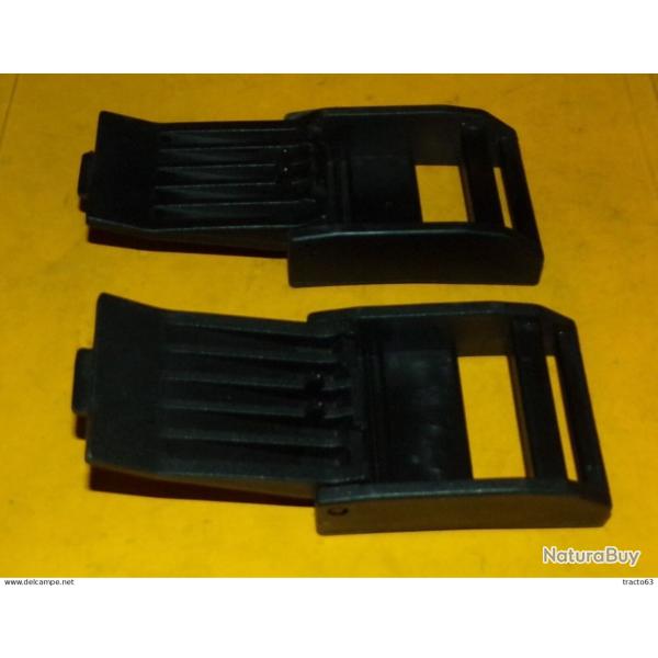 LOT DE 2 BOUCLES POUR CEINTURE DE GILET DE COMBAT DE L'ARMEE FRANCAISE�    ,� ETAT VOIR PHOTOS . POU