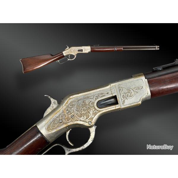 CARABINE WINCHESTER MOD. 1866- GRAV�E D'USINE ET ARGENT�E