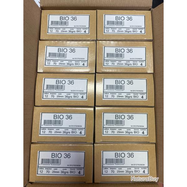 !! DESTOCKAGE !! CARTOUCHES JOCKER BIO 36 BJ PB4  CARTON 250