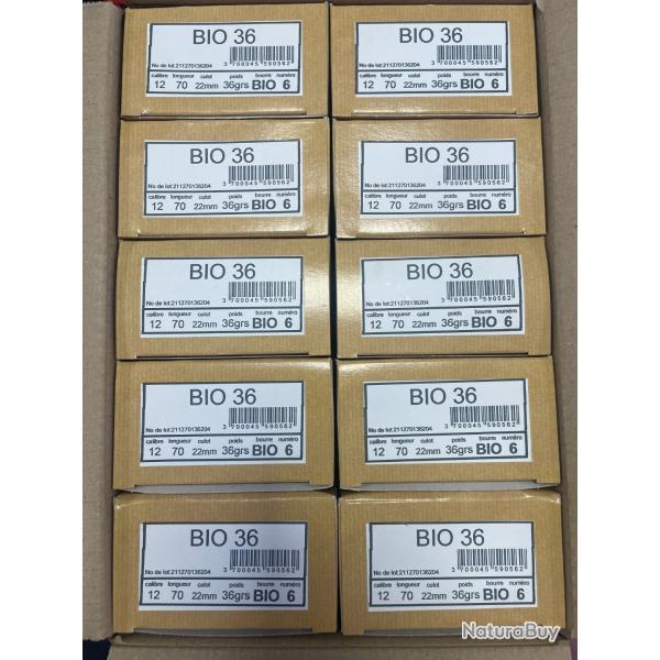 !! DESTOCKAGE !! CARTOUCHES JOCKER BIO 36 BJ PB6  CARTON 250