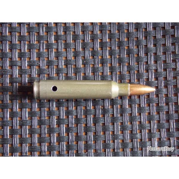 5.56X45 - 223 REMINGTON - ETUI ACIER LAQUE -  marquage:  FNM  2.87  5.56