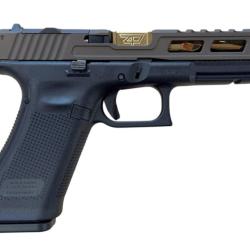 Nouveaut&eacute; Glock Zaffiri Django 17 Gen 5 Culasse Midnight Bronze/RMR - Canon Fl&ucirc;t&eacute; Or 9x19