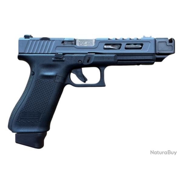 Nouveaut� Glock Zaffiri Gladius 17 Gen5 Culasse Sniper Grey/RMR  Canon Filet� Stainless 9mm Compensa