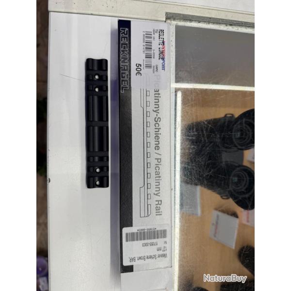 Rail Long Picatinny Recknagel pour Browning Bar ou  Benelli Argo