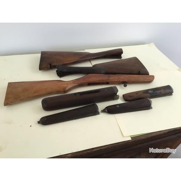 LOT DE CROSSES DE FUSIL ,CARABINE ET LONGUESSES A IDENTIFIER