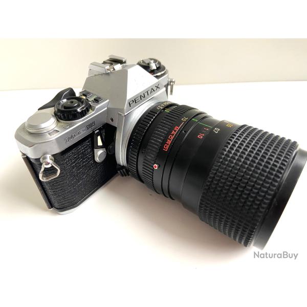 Ancien Appareil Photo Argentique PENTAX ME Super + Objectif Zoom Chinon