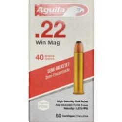 Munitions 22WM AGUILA semi blind&eacute;e par 50 OBS