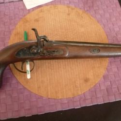 PISTOLET A POUDRE NOIRE NORBERTO ARIZMENDI, CALIBRE 12 MM, ETAT NEUF