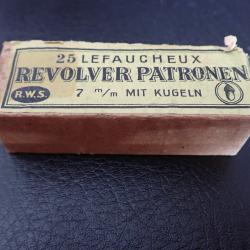 Boite de 25 cartouches LEFAUCHEUX 7 mm encore ferm&eacute;e !!
