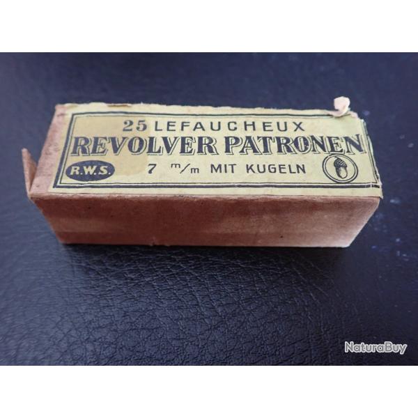 Boite de 25 cartouches LEFAUCHEUX 7 mm encore ferm�e !!