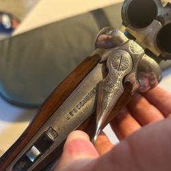Tr&egrave;s rare, Fusil Browning calibre 12/70 juxtapos&eacute;.