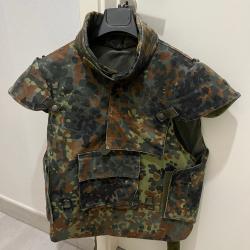 Gilet pare-&eacute;clats Bundeswehr GK Flecktarn complet avec protections aramide - Original Arm&eacute;e Allemand