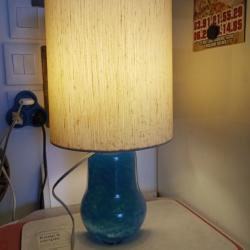 Tr&egrave;s rare lampe en cristal sign&eacute;e Daum France