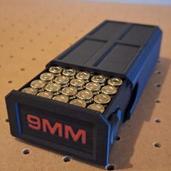 Boite a munition rigide (9mm) NOIR