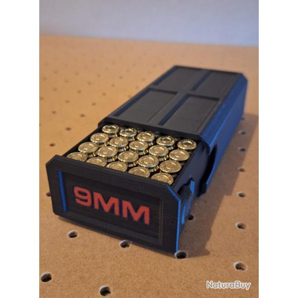 Boite a munition rigide (9mm) NOIR