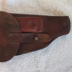 &Eacute;tui en cuir pour pistolet automatique, mod&egrave;le inconnu ????