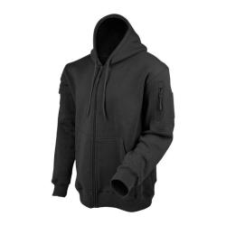 Sweat Zipp&eacute; &agrave; capuche ARES - Noir M