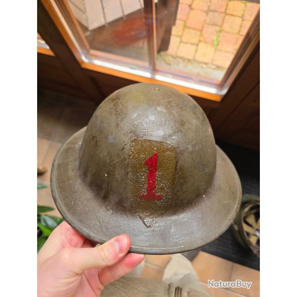 Casque US 1917 1st ID, WW1