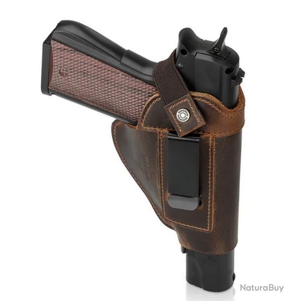 Holsters en cuir coffee pour Pistolet