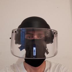 Casque militaire balistique Mich 2000 avec visi&egrave;re pare-balles  ( NIJ 3A )