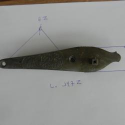 platine gauche d'un ancien fusil de chasse