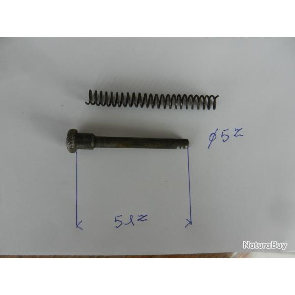 pompe avec ressort de longuesse garde main d'ancien fusil de chasse