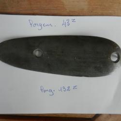 plaque de couche d'ancien fusil de chasse
