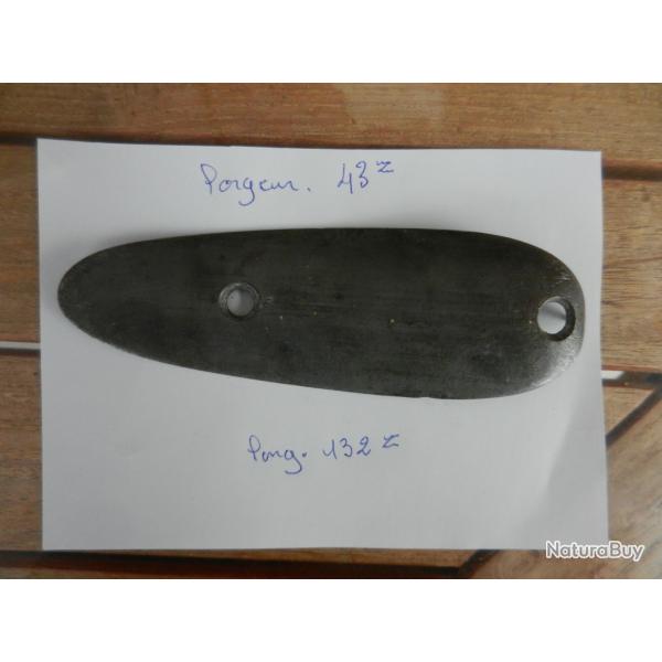 plaque de couche d'ancien fusil de chasse