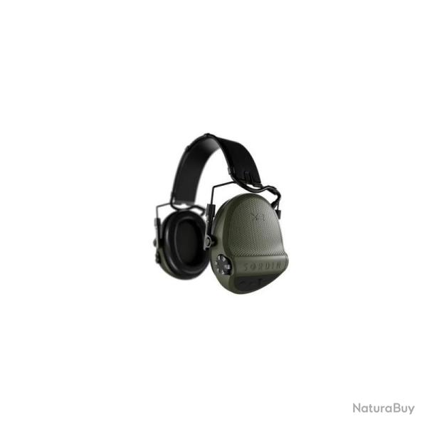 Casque SORDIN SUPREME X2 vert serre tete cuir gel