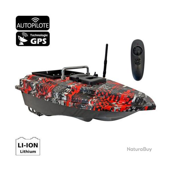 Bateau Amorceur CCarp Flash Boat GPS Black & Red