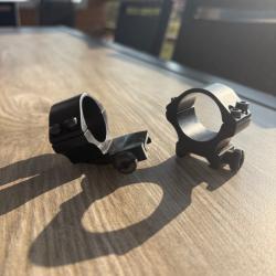 colliers de montage pour lunette de vis&eacute;e