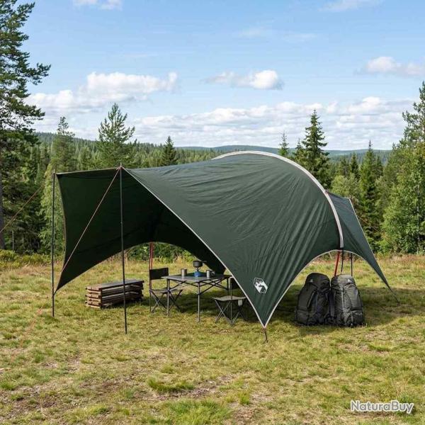 Tarp de camping r�sistant � l'eau Vert arm�e 550 x 400 x 230 cm