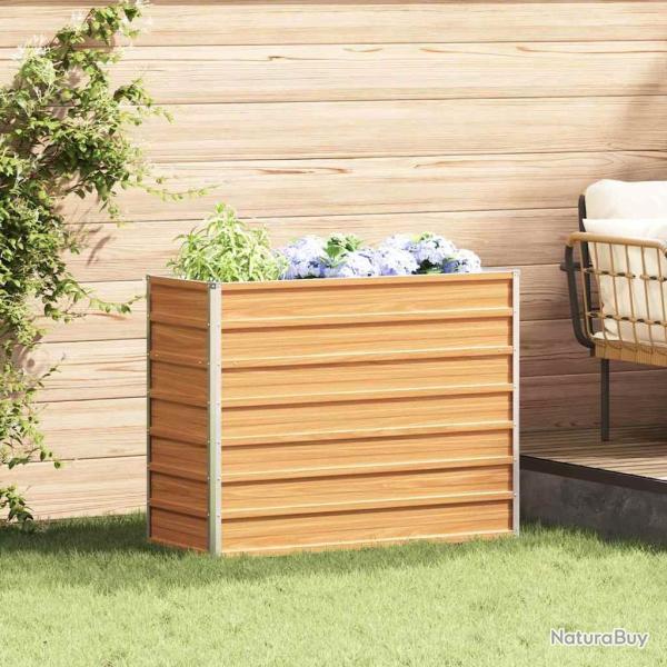 Jardini�re sur�lev�e Marron Clair 100 x 40 x 77 cm