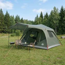 Tente familiale avec toit Vert arm&eacute;e 305 x 275 x 190 cm