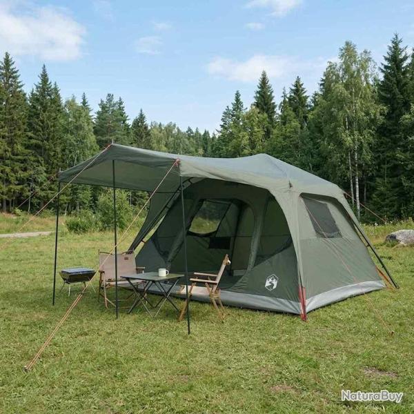 Tente familiale avec toit Vert arm�e 305 x 275 x 190 cm