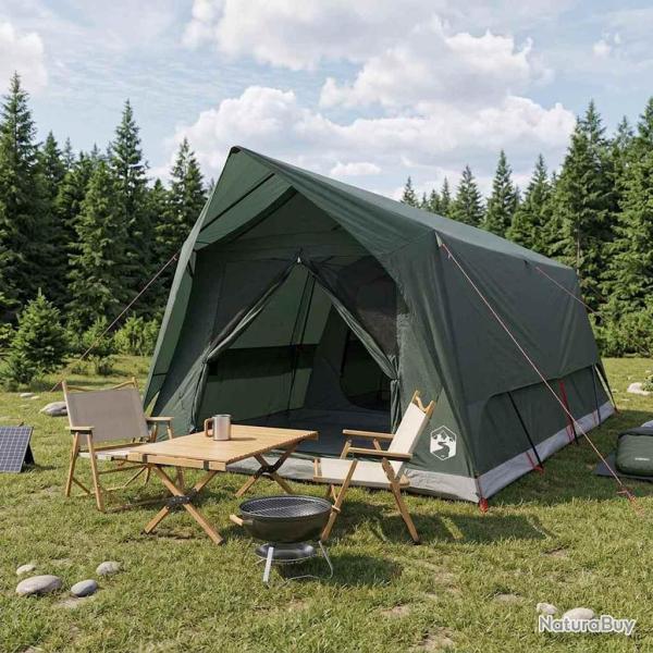 Tente tunnel Vert arm�e 10 personnes Polyester et Acier