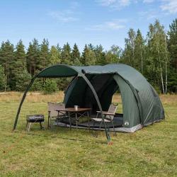 Tente tunnel Vert arm&eacute;e 370 x 275 x 210 cm Polyester et Acier