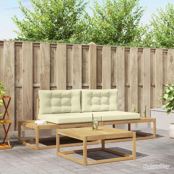 Ensemble de canap�s d'ext�rieur Blanc 79 x 79 x 37 cm Polyester