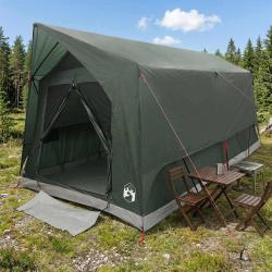 Tente tunnel Vert arm&eacute;e 8 personnes Polyester et Acier