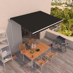 Auvent r&eacute;tractable automatique 450x350 cm Anthracite