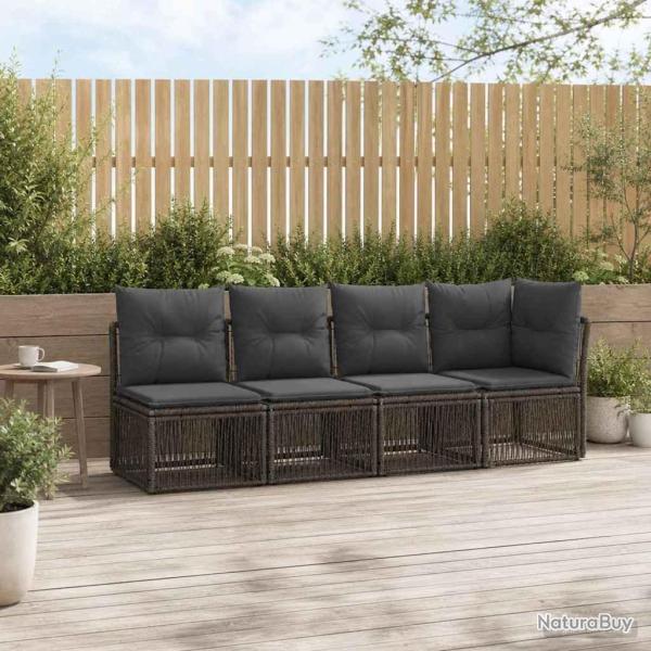 Canap� 4 places avec accoudoir gauche 4 pcs 4-Nombre de places