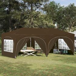 Tente de f&ecirc;te pop-up 575 x 288 x 245 cm Taupe Tissu Oxford