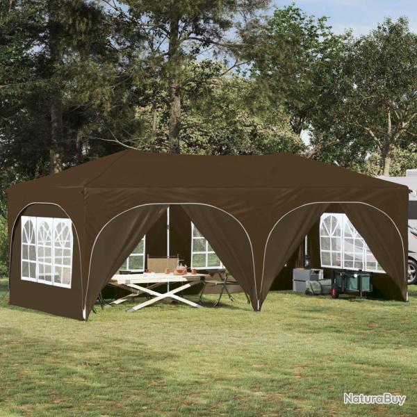 Tente de f�te pop-up 575 x 288 x 245 cm Taupe Tissu Oxford