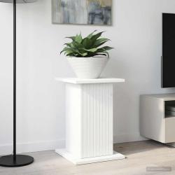 Support de Plante Blanc 30,5 x 30 x 43 cm Bois d'ing&eacute;nierie